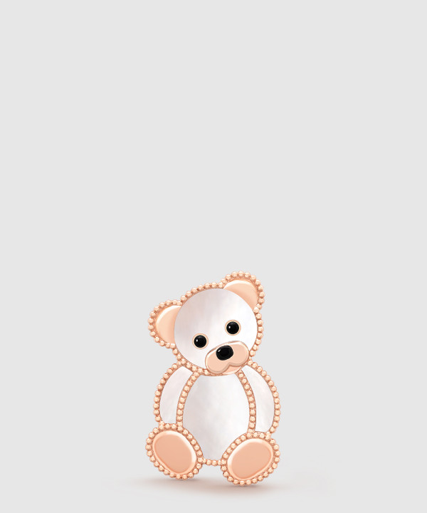 반클리프 럭키 애니멀 테디 베어 클립 9RZ00