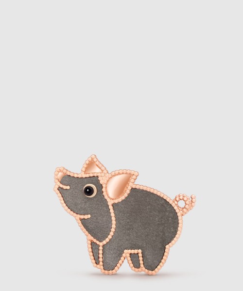 반클리프 럭키 애니멀 피그 클립 7UO00