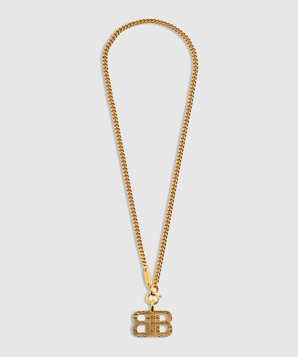 발렌시아가 텍스처드 목걸이 782981