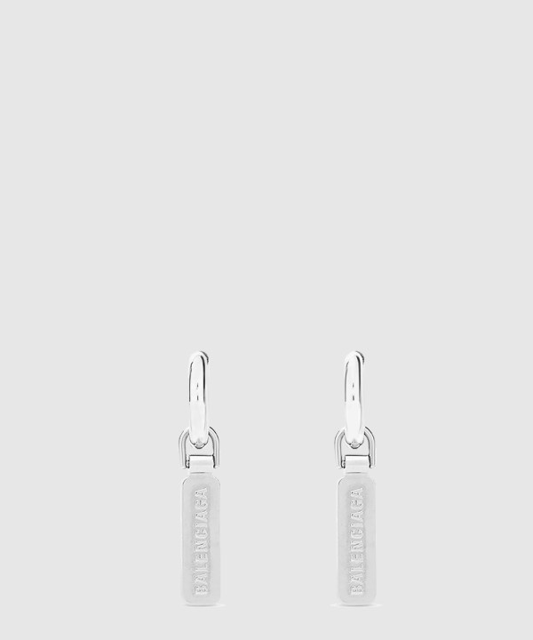 발렌시아가 스케이트 태그 귀걸이 721714