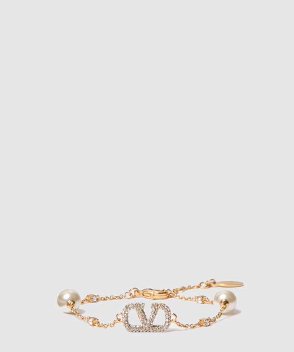 발렌티노 진주 장식 브레이슬릿