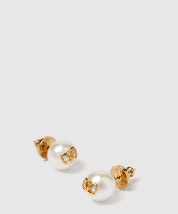 발렌티노 브이로고 시그니처 비즈 이어링