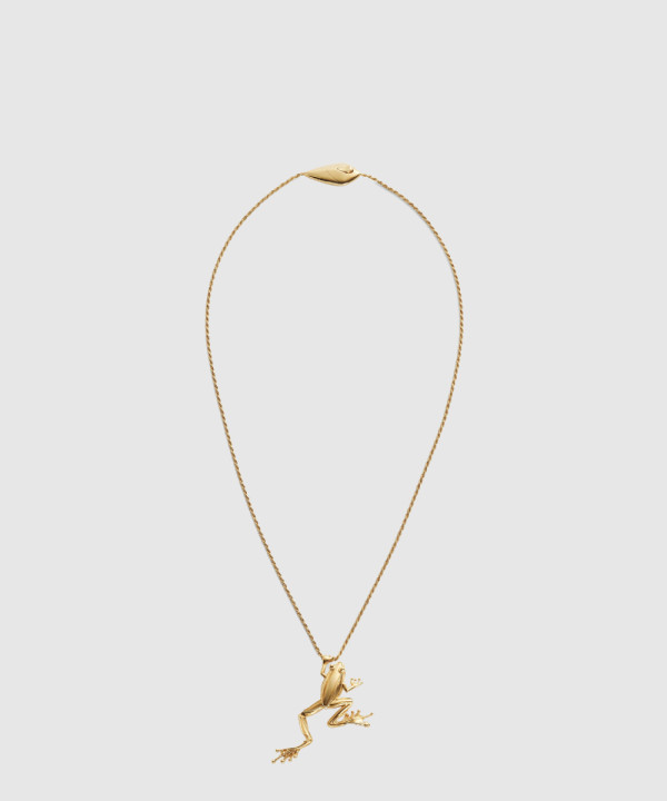 보테가베네타 옐로우 골드라나 네크리스 826942