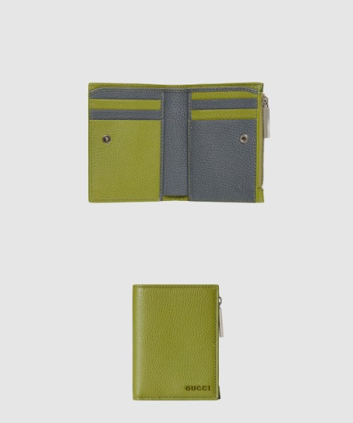 구찌 로고 똑딱이 여밈 레더 동전 지갑 817021
