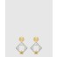 생로랑 레진과 메탈 소재의 기하학적인 이어링 792033