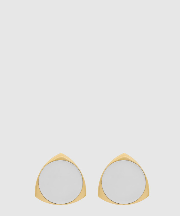 생로랑 메탈 소재의 쉴드 이어링 788236