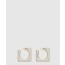 생로랑 메탈 소재의 스플릿 스퀘어 후프 이어링 788138