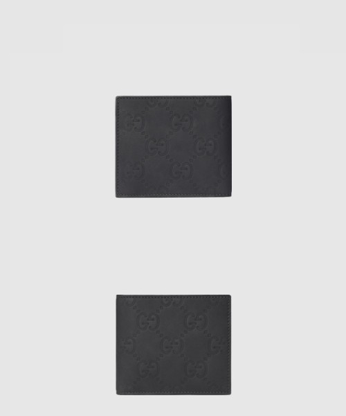 구찌 GG 더블 접이식 고무 가죽 지갑 771311