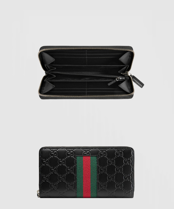 구찌 장지갑 시그니처 웹 408831