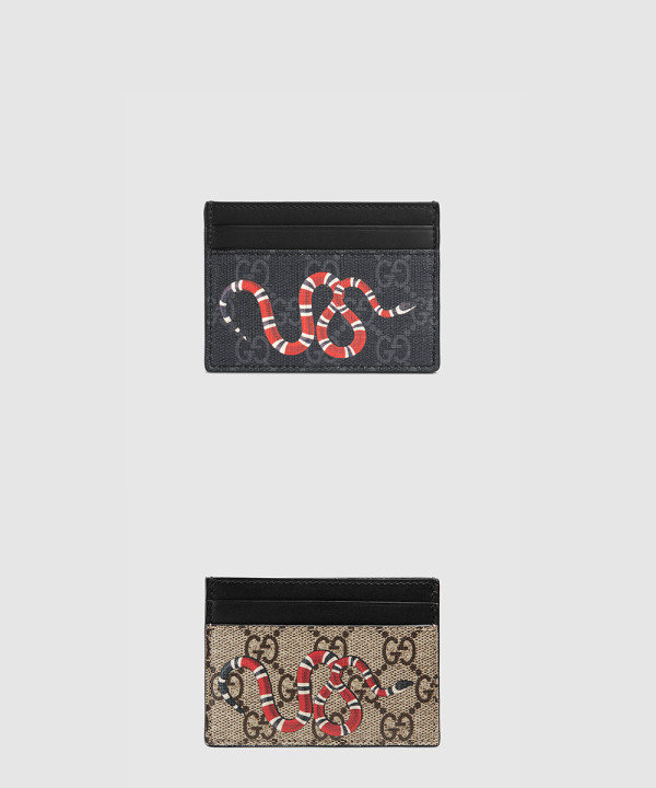 구찌 스네이크 프린트 카드지갑 451277