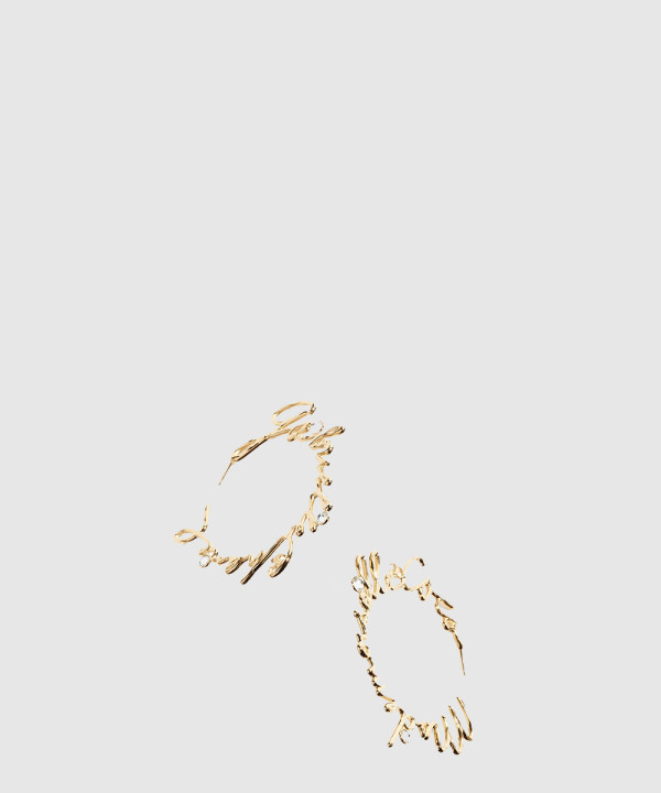 샤넬 후프 이어링 귀걸이 ABE257