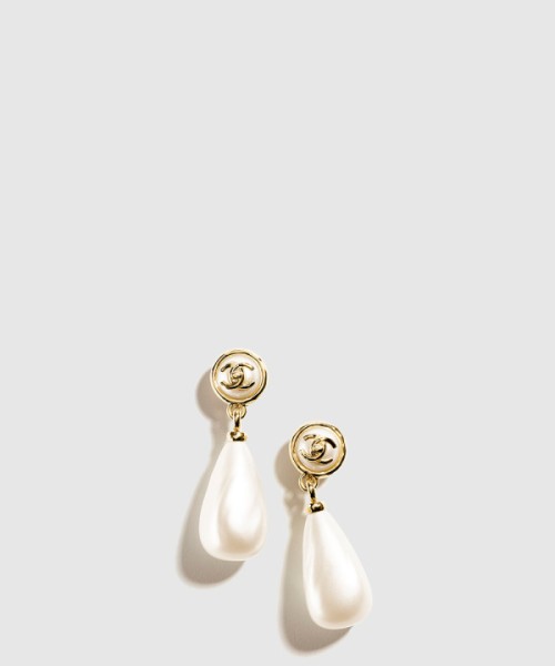 샤넬 진주 클립온 펜던트 귀걸이 ABD691