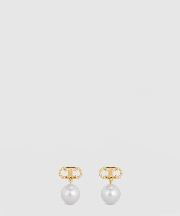 셀린느 트리옹프 펄 귀걸이 46W796