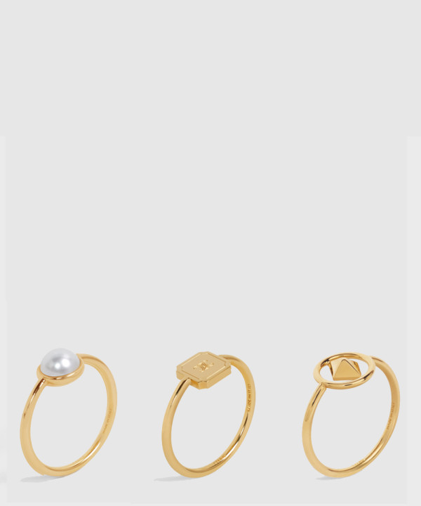 셀린느 분리형 황동 및 레진 진주 반지 460HR6