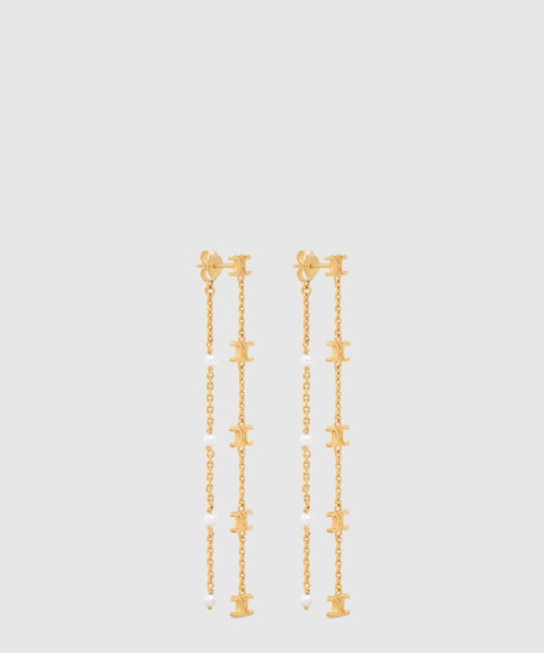 셀린느 트리옹프 롱 펄 귀걸이 460PJ6