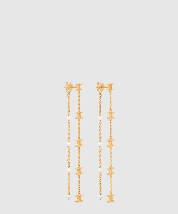 셀린느 트리옹프 롱 펄 귀걸이 460PJ6