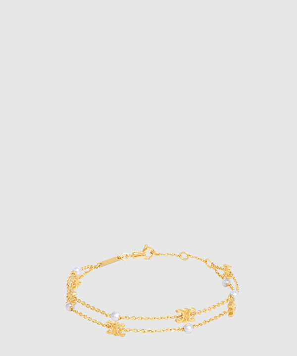 셀린느 트리옹프 펄 더블 팔찌 460PL6