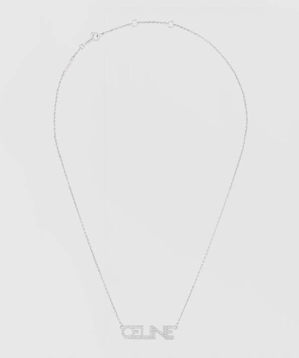 셀린느 모노크롬 스트라스 목걸이 460YR6