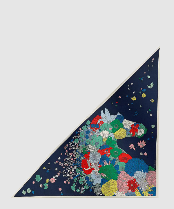 에르메스 Gentle Floral Cloak 자이언트 트라이앵글