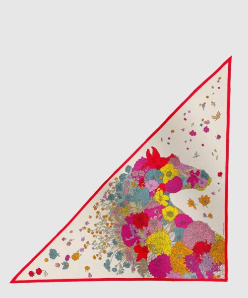 에르메스 Gentle Floral Cloak 자이언트 트라이앵글