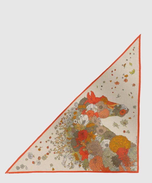 에르메스 Gentle Floral Cloak 자이언트 트라이앵글