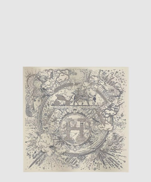 에르메스 Please Hold The Line 스카프 90