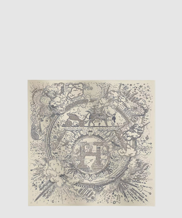 에르메스 Please Hold The Line 스카프 90