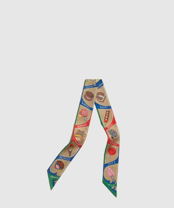 에르메스 Funny Ice Cream Twilly 트윌리