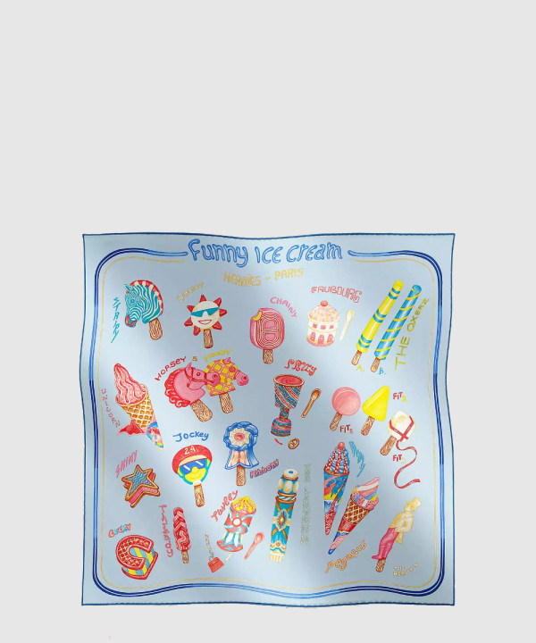 에르메스 Funny Ice Cream 스카프 90