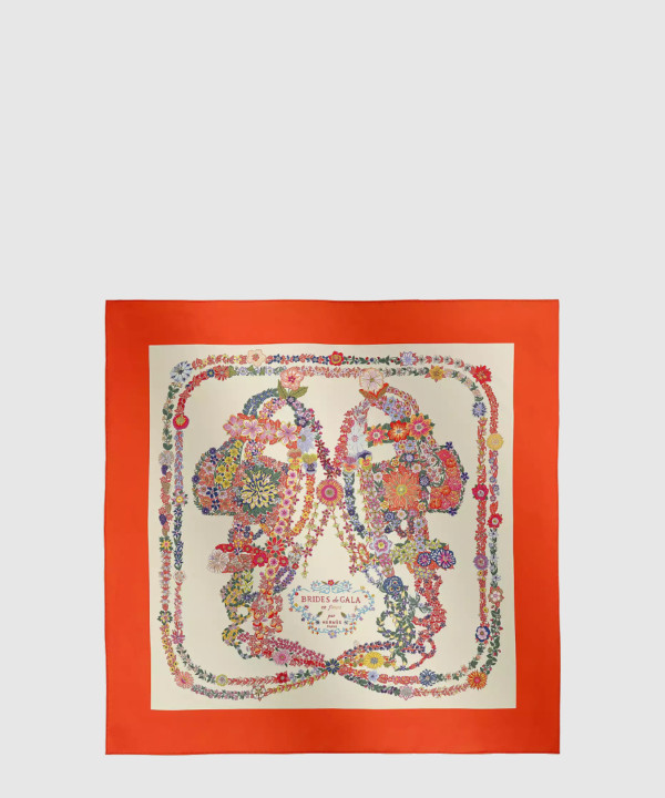 에르메스 Brides de Gala en Fleurs 스카프 90
