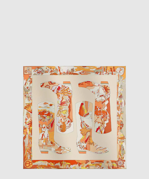 에르메스 Bottes Story 스카프 90