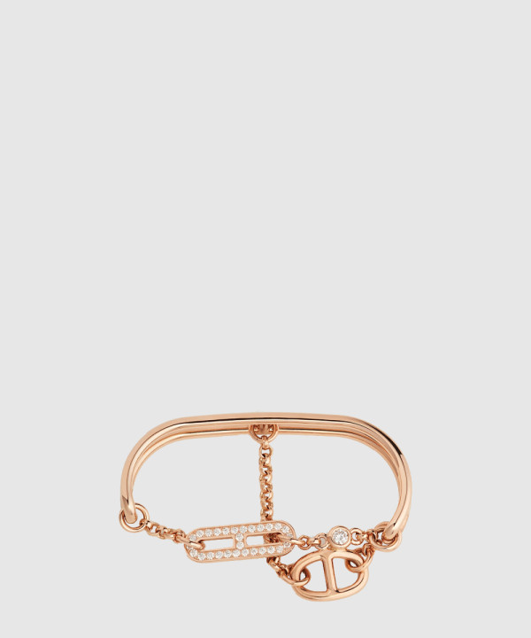 에르메스 Chaine d'Ancre Chaos 더블 링