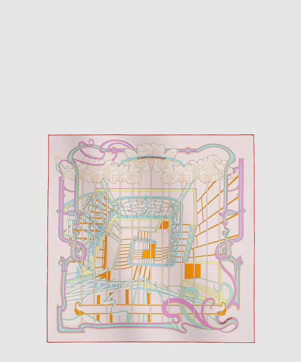 에르메스 La Ligne Coup de Fouet 스카프 90