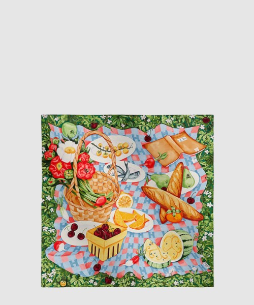 에르메스 Un Carre sur l'Herbe 스카프 90