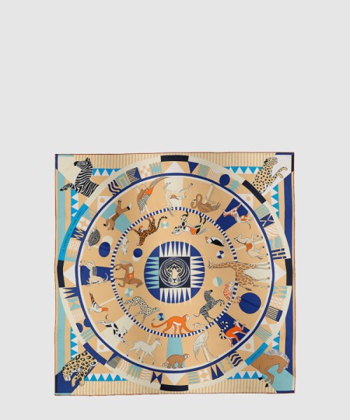 에르메스 Le Carrousel du Tigre Royal 스카프 90