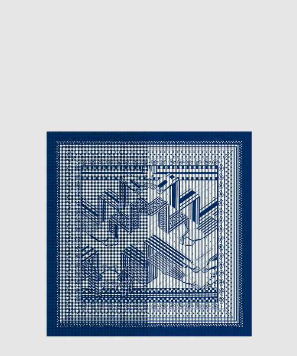 에르메스 Sangles en Zigzag bandana 스카프 90