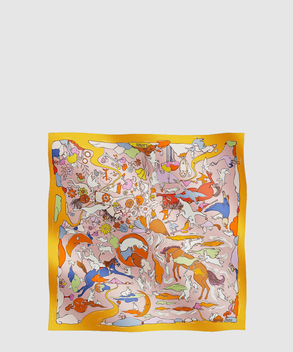 에르메스 Mille et Un Lapins 스카프 90