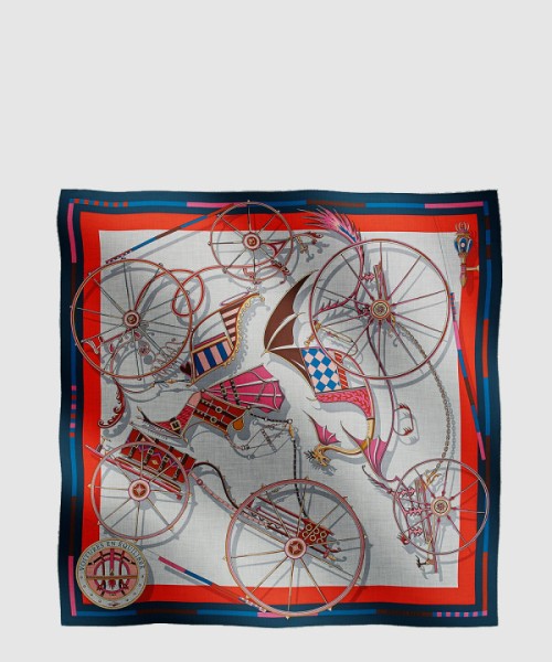 에르메스 Voitures en Equilibre 숄 140