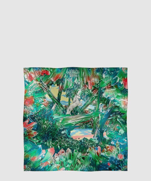 에르메스 La Vallee de Cristal 스카프 90