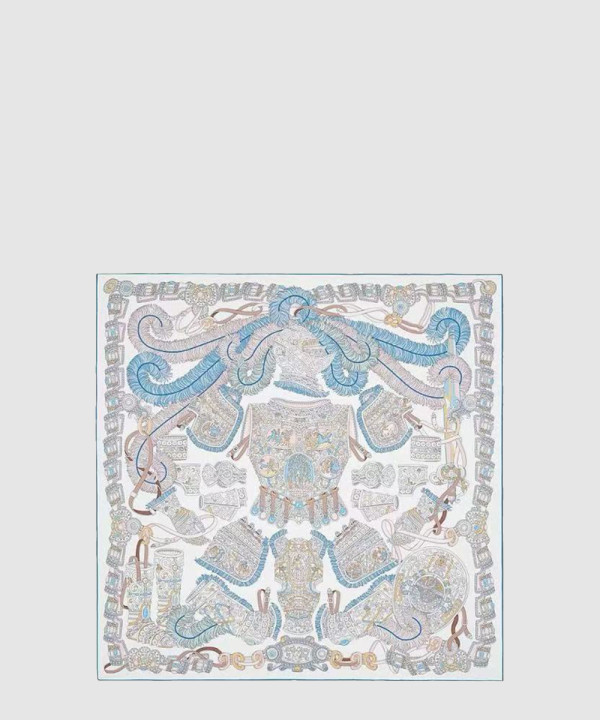 에르메스 Sous l’Egide de Mars wash 스카프 90