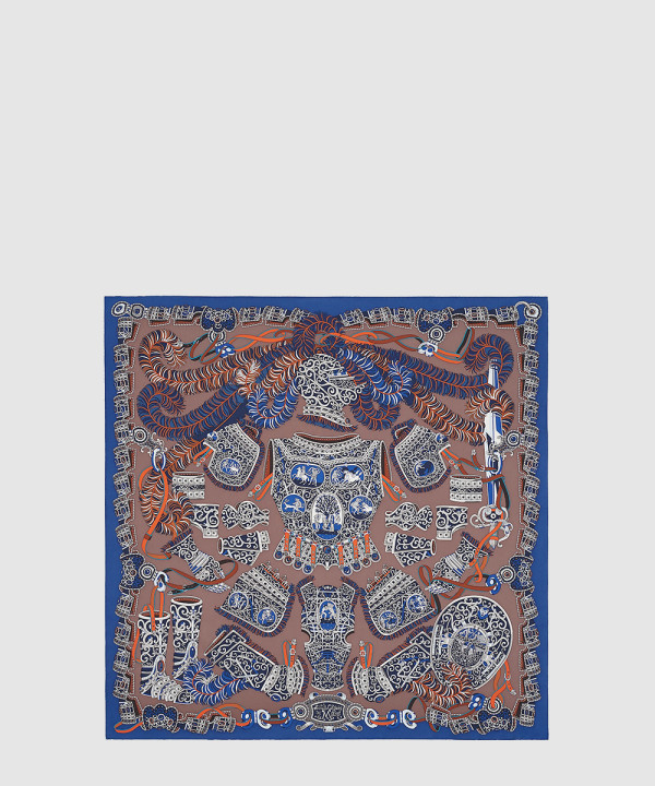 에르메스 Sous l'Egide de Mars wash 스카프 90