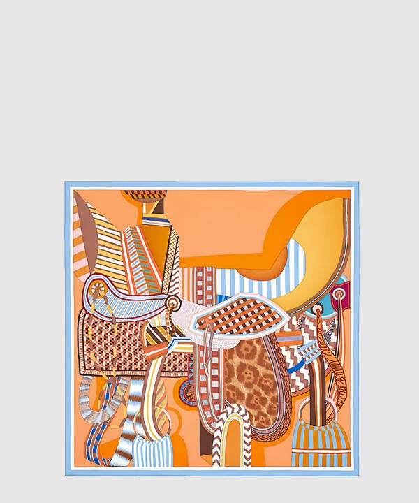 에르메스 La Selle Imaginair 스카프 90