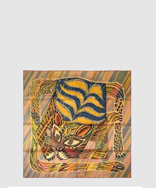 에르메스 Le Chat Carre 스카프 90