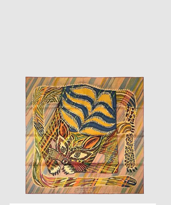 에르메스 Le Chat Carre 스카프 90