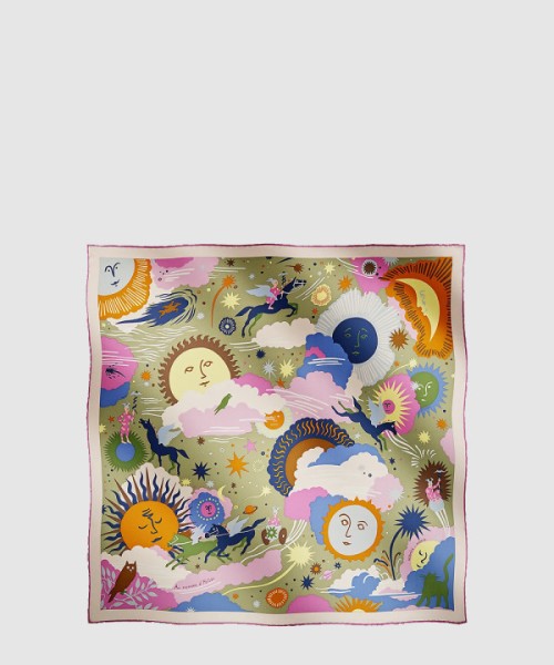 에르메스 Au Royaume d'Helios 스카프 90