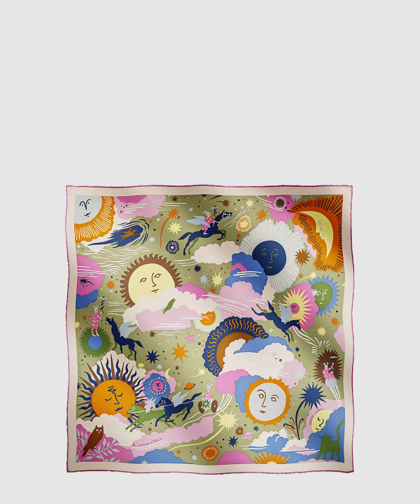 에르메스 Au Royaume d'Helios 스카프 90