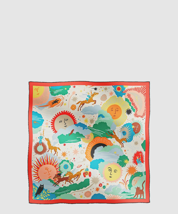 에르메스 Au Royaume d'Helios 스카프 90