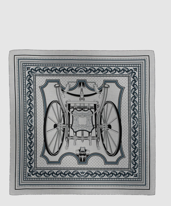에르메스 Les Roues de Phaeton Bandana 숄140