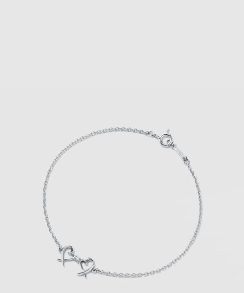 티파니앤코 더블 러빙 하트 브레이슬릿
