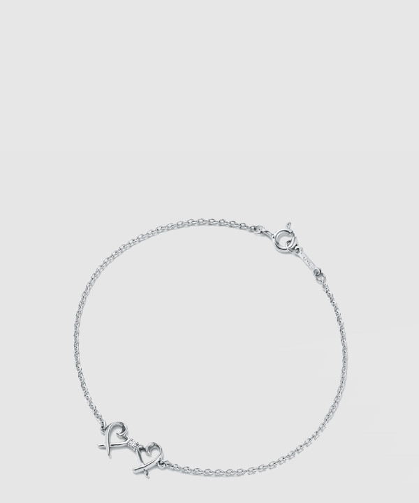티파니앤코 더블 러빙 하트 브레이슬릿